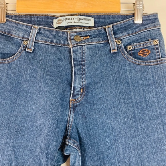 Harley Davidson Women’s Motor Clothes Bootcut Jeans Size 6 - Picture 2 of 5